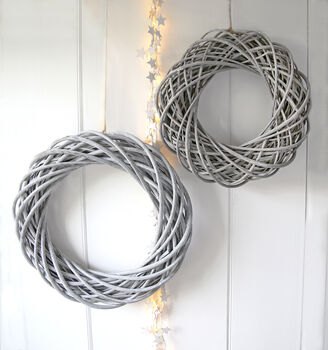 Greywashed Large Willow Wreath, 2 of 2