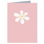 White Flower Mini Greetings Card, thumbnail 2 of 3