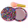 Rainbow Confetti Glitter Pocket Mirror, thumbnail 3 of 6