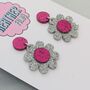 Daisy Flower Earrings, thumbnail 6 of 12