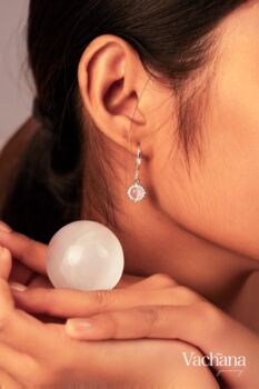 Sterling Silver Pink Opal Shimmering Dangle Earrings, 7 of 8