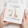 Mummy To Be Mother's Day Giraffe Card, thumbnail 1 of 7