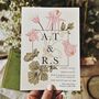 Vintage Wildflower Botanical Wedding Invitation Stationery, thumbnail 3 of 12