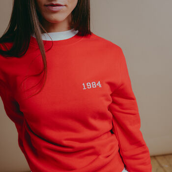 Embroidered Personalised 'Year' Unisex Sweatshirt, 3 of 11