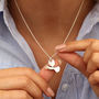 Personalised Sterling Silver Dove Necklace, thumbnail 2 of 4