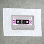 Personalised 40th Birthday Gift Cassette Tea Towel 1983, thumbnail 3 of 6