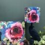 De Lux Artist Handmade Rose On Blue, thumbnail 3 of 6