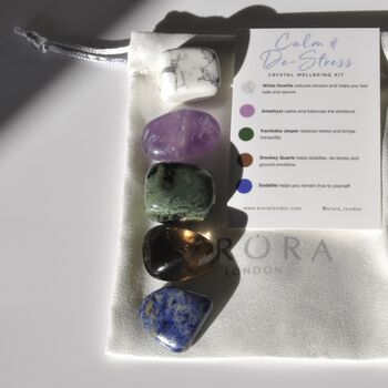 Calm And De Stress Crystal Wellbeing Kit, 3 of 4