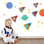 Childrens Space Wall Sticker Pack, thumbnail 1 of 4