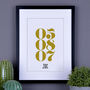 Personalised Important Date Print, thumbnail 8 of 11