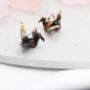 Japanese Paper Origami Crane Ear Threaders Two, thumbnail 4 of 10