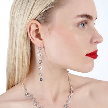 Art Deco Halo Necklace, 4 of 6