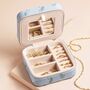 Moonrise Square Linen Travel Jewellery Case, thumbnail 2 of 4