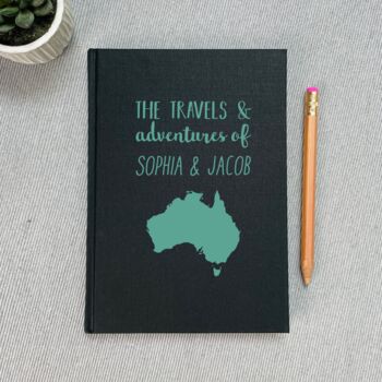 Personalised Linen Travel Journal, 3 of 7