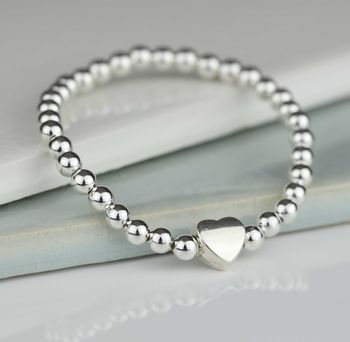 Tilly Children's Silver Heart Bracelet, 2 of 4
