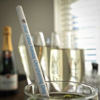Personalised Christening And Naming Day Paper Straws, 4 of 6