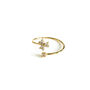 18k Gold Plated Jewelled Delicate Wrap Ring, thumbnail 1 of 2