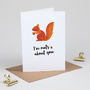 Squirrel Valentine's Card 'Nuts About You', thumbnail 4 of 5