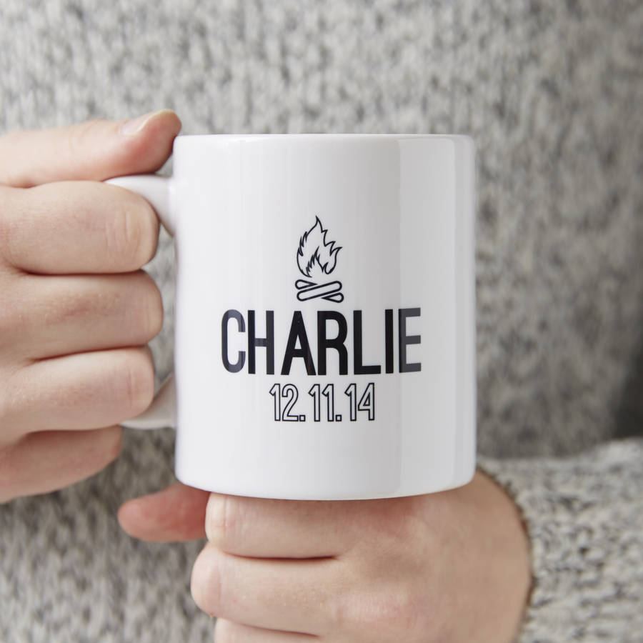 personalised camping mug by sophia victoria joy