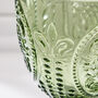 Set Of Four Emerald Baroque Wine Goblets, thumbnail 4 of 5