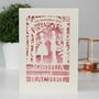 Personalised Papercut Couple Wedding Date Card, thumbnail 1 of 5