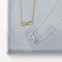 Gold Plated Infinity Necklace, thumbnail 2 of 3