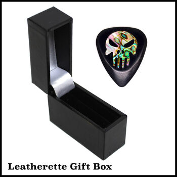 Punisher Ebony Guitar Pick In A Gift Box, 7 of 10