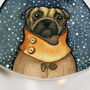 Personalised Tree Decoration Dog Watercolour, thumbnail 2 of 2