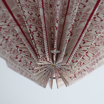 Printed Pattern Origami Diamond Lampshade, 5 of 6