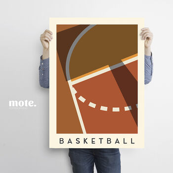 Basketball Minimalist Sports Poster, 4 of 4