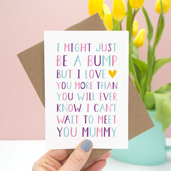 'From The Bump' Mummy To Be Card, 2 of 11
