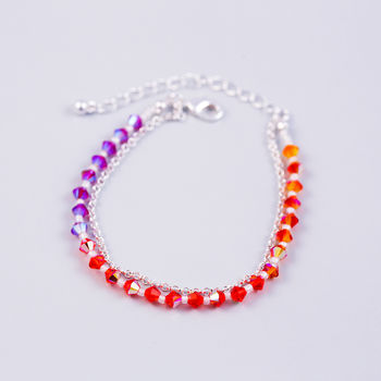 Rainbow Crystal Bead Bracelet, 6 of 11