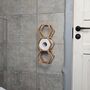Handcrafted Oak Wood Honeycomb Toilet Paper Rack, thumbnail 8 of 8