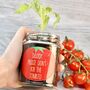 Personalised 'Don't Kill Me' Cherry Tomato Jar Grow Kit, thumbnail 1 of 5