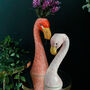 Flamingo Head Small Ceramic Vase, thumbnail 4 of 5