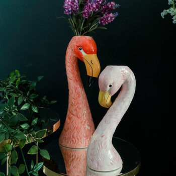 Flamingo Head Small Ceramic Vase, 4 of 5