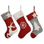 Personalised Chunky Knit Christmas Jumper Stocking, thumbnail 3 of 8