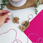 Stole A Pizza My Heart Valentine's Key Ring Set, thumbnail 1 of 4