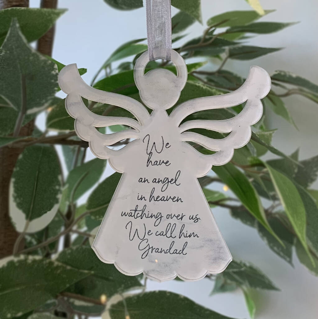 Personalised Angel Memory Bauble By Perfect Personalised Gifts ...