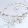 Mismatched White Freshwater Pearl Necklace, thumbnail 7 of 11
