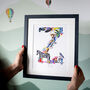 Personalised T To Z Bright Wildlife Letter Print, thumbnail 1 of 12