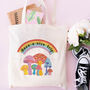 Personalised Rainbow Mushrooms Tote Bag, thumbnail 1 of 4