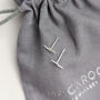 Sterling Silver Lightning Bolt Stud Earrings, thumbnail 3 of 7