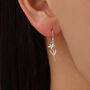 Sterling Silver Lily Flower Drop Earrings, thumbnail 1 of 11