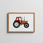 Fiat 110 90 Tractor Eight Colour Screen Print Orange, thumbnail 1 of 7