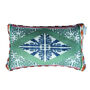 Diamond Circus Piped Linen Cushion Cover, thumbnail 1 of 6