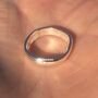 Sterling Silver Fingerprint Ring, thumbnail 5 of 11