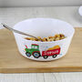 Personalised Tractor Plastic Bowl, thumbnail 1 of 4