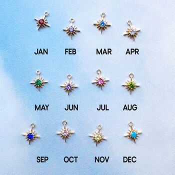 Nova Birthstone Heart Necklace, 7 of 9