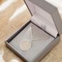 Personalised Silver Round Adults Necklace, thumbnail 4 of 5